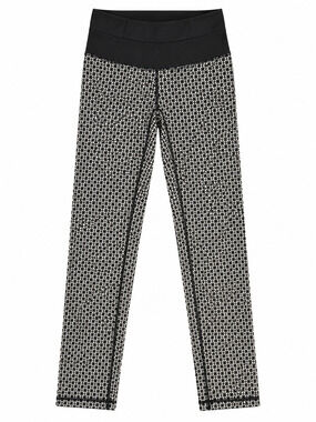 Lululemon Straight Up Pant Geo Silver Spoon Size 4 Black Gray